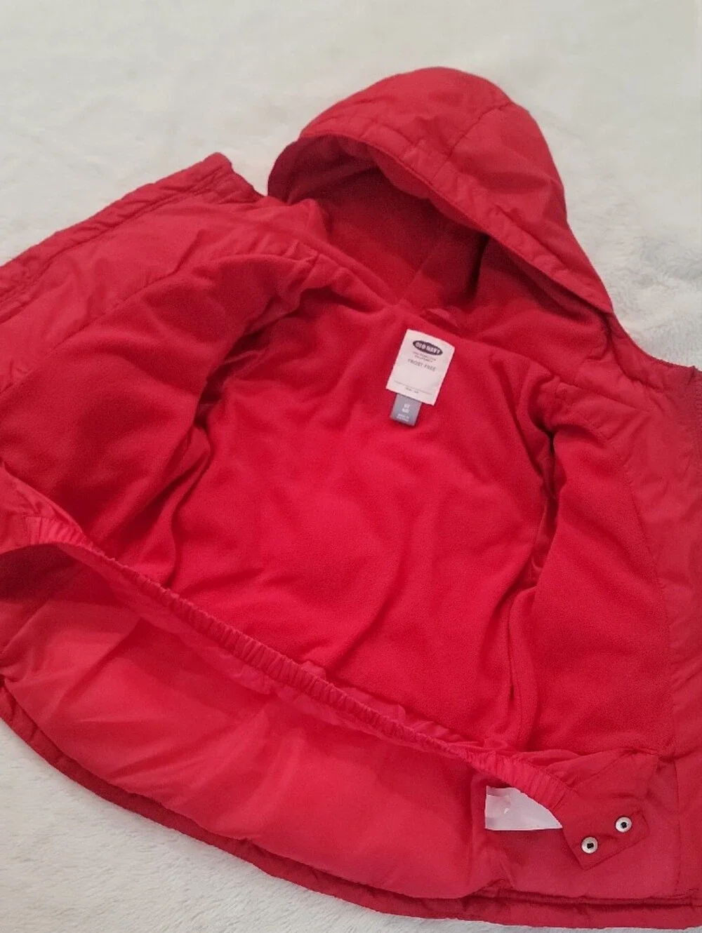 Kid's Red Puffer Jacket with Hood
